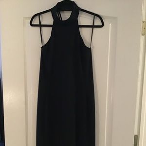 Black Bebe midi dress